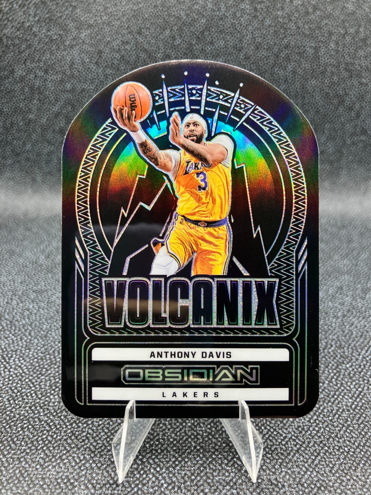 2021 Panini Obsidian - #13 Anthony Davis - Volcanix