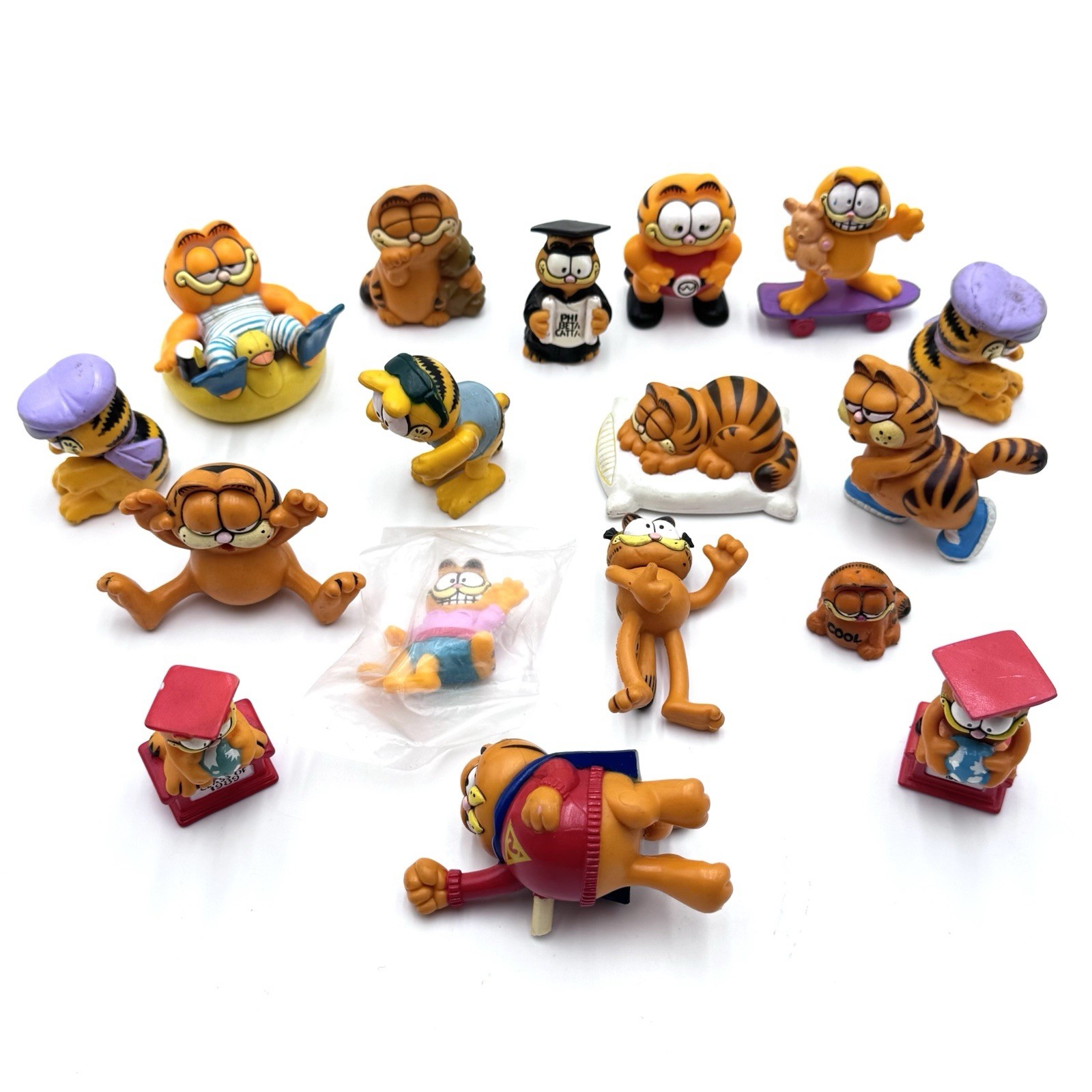 VTG 1978-81 Garfield Figures 1” To 2.5” Lot Of 17 United Feature Syndicated EUC VTG 1978-81 Garfield Figures 1” To 2.5” Lot Of 17 United Feature Syndicated EUC