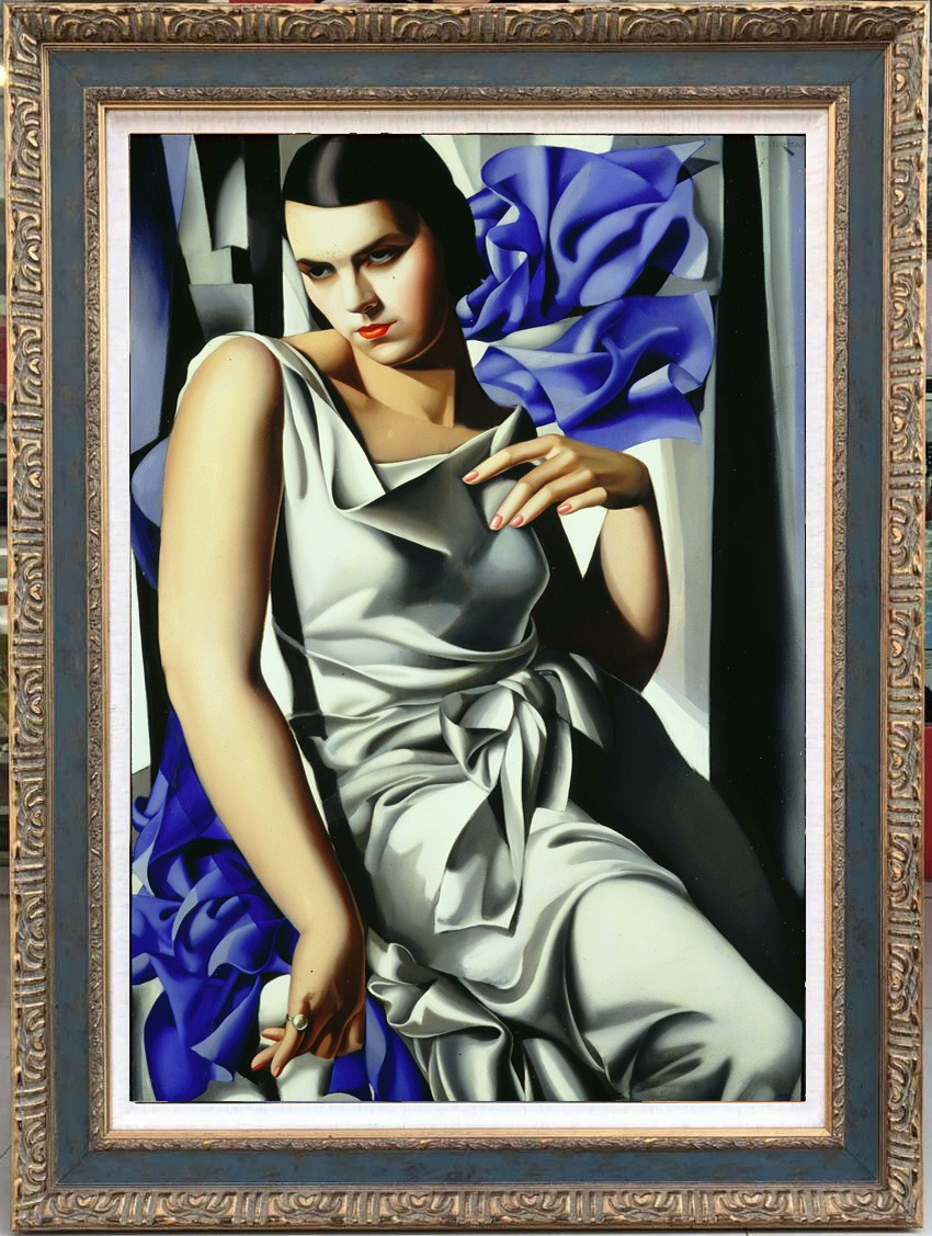 Hand Painted Oil Painting art Tamara de Lempicka Reproduction woman On Canvas
