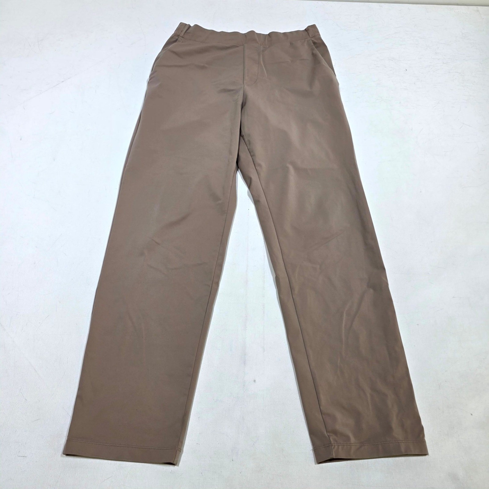 Uniqlo AIRism Pants Mens M Brown Straight Leg Active Casual 460656 Techwear