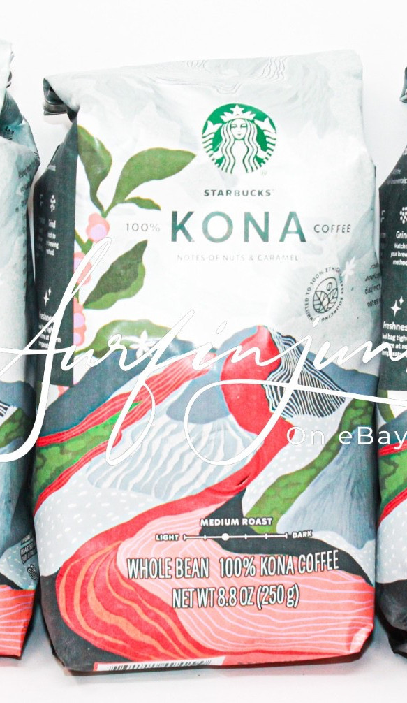 Starbucks Hawaii 100% Kona Coffee Whole Bean 8 oz Bag 1 pc Exp 2027 New Sealed
