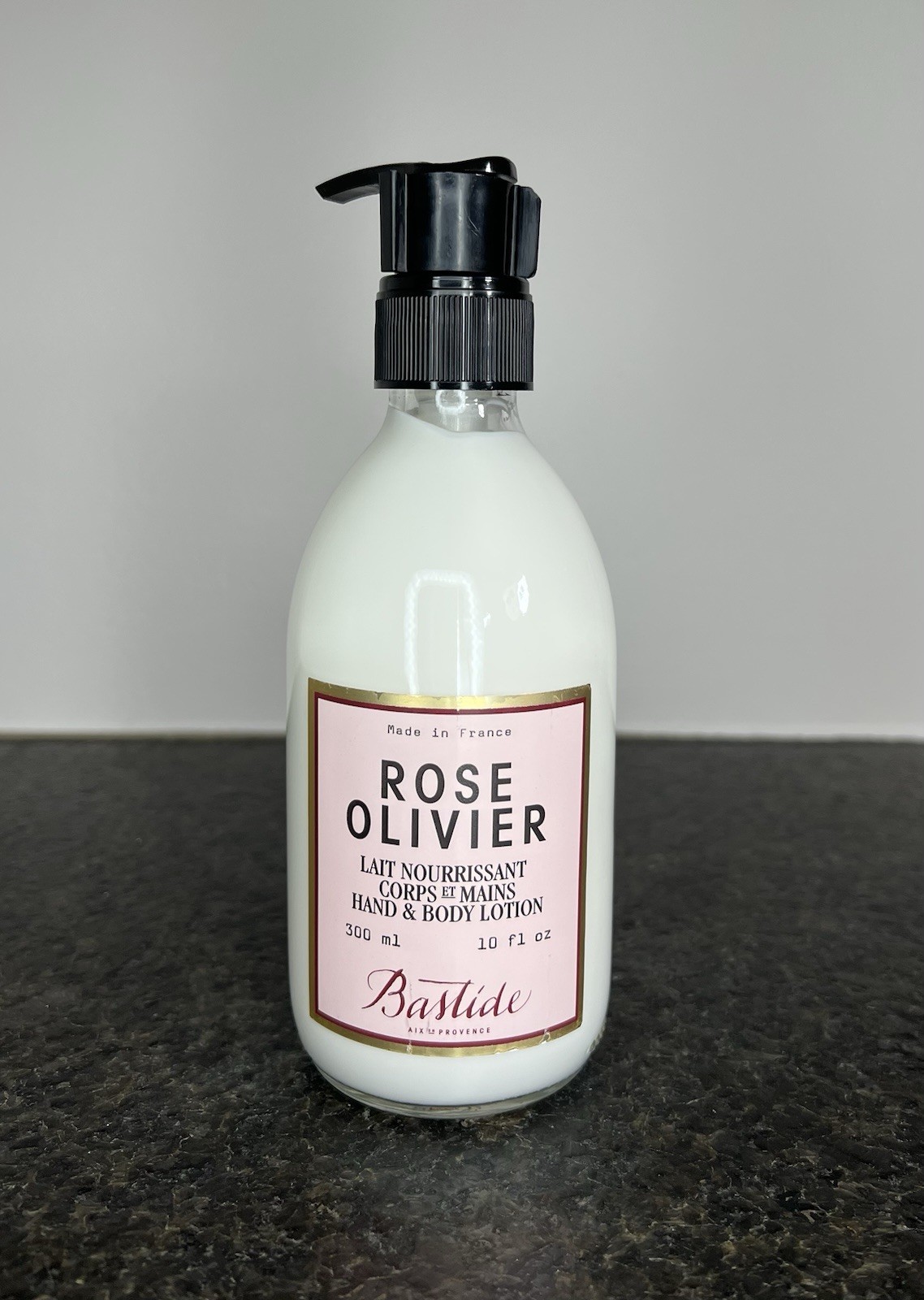 Bastide Hand & Body Lotion (Rose Olivier) 10 Fl Oz Glass Bottle - BRAND NEW
