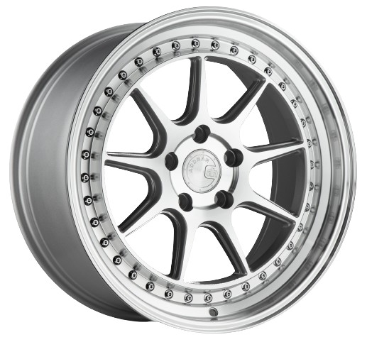 Aodhan DS-X 19x11 5x114.3 +15 Silver w/Machined Face Wheel Rim