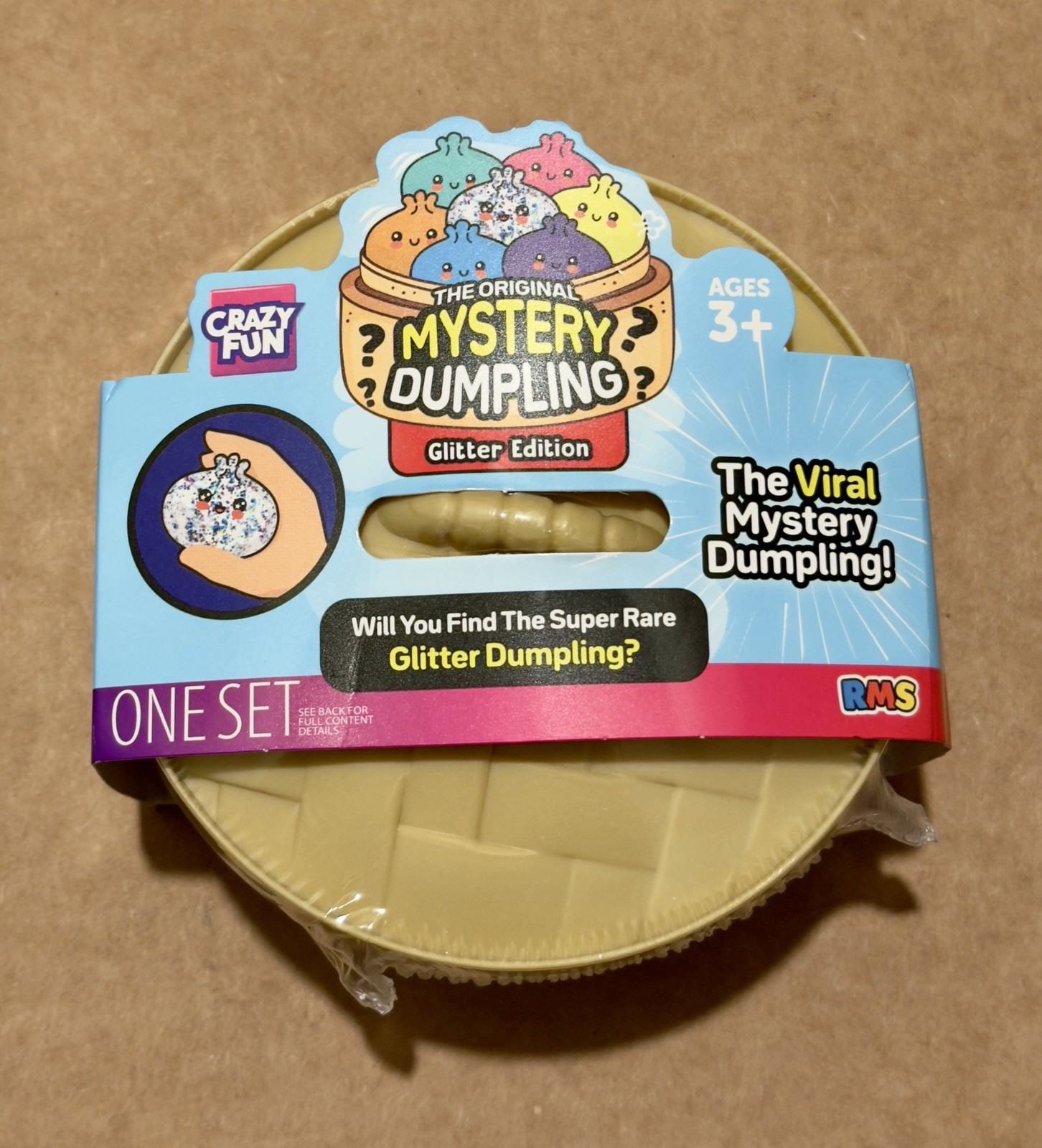 RMS Crazy Fun The Viral Mystery Dumpling Silver Glitter Edition Squishy Surprise RMS Crazy Fun The Viral Mystery Dumpling Silver Glitter Edition Squishy Surprise