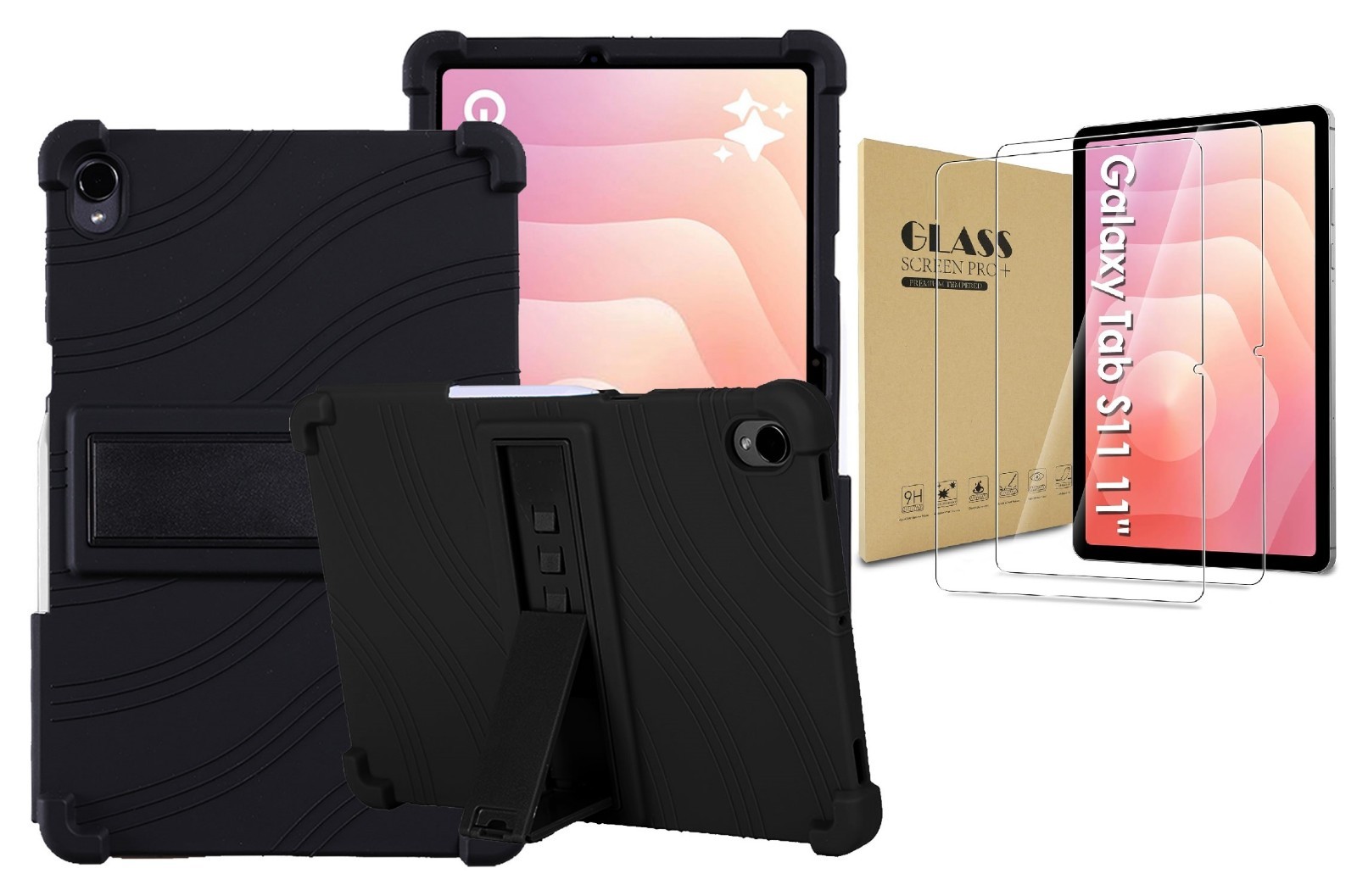 Case for Samsung Galaxy Tab S11 11 Inch 2025 Multi-Angle Stand Soft Rubber Cover