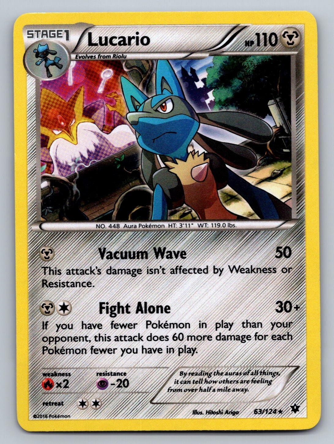 Lucario (Cosmos Holo) 063/124 Promo Miscellaneous Cards & Products Pokemon NM