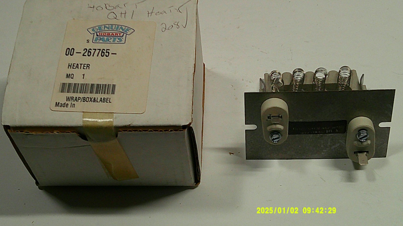 Hobart QH Heater P# 00-267765