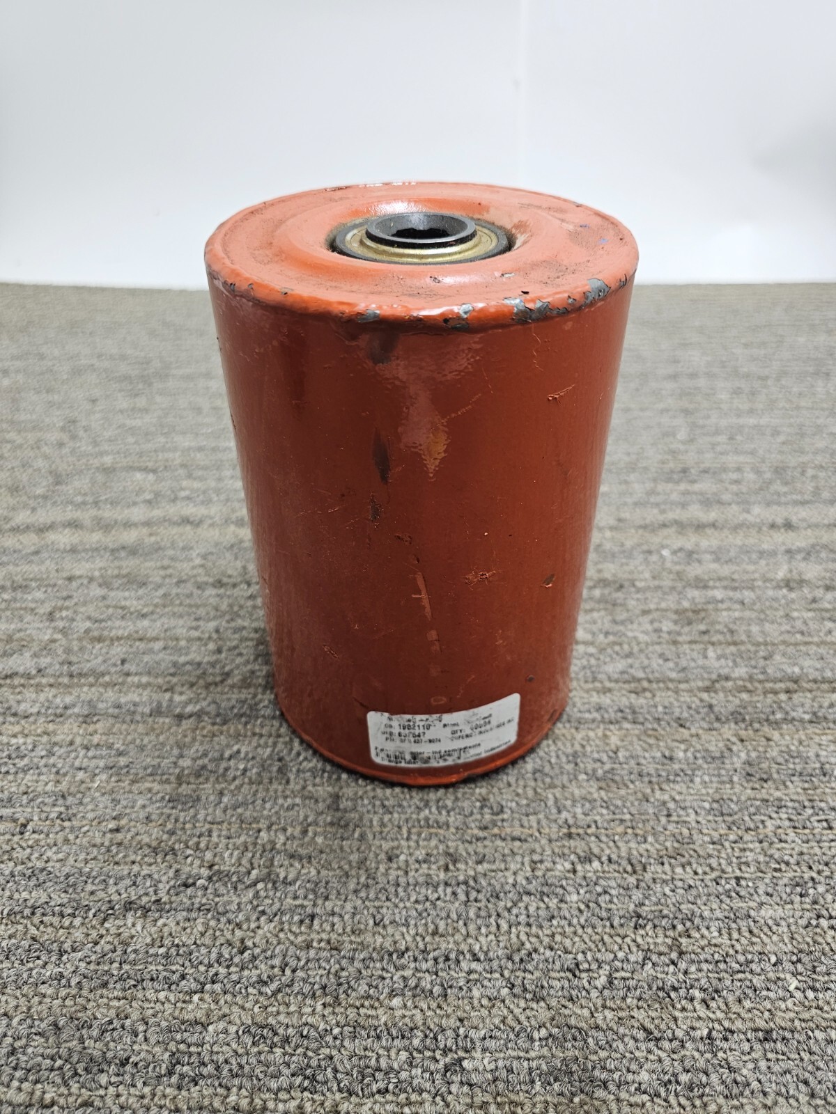 Superior Industries Steel Drum Conveyor Orange Idler Roller 1982110 437-9074