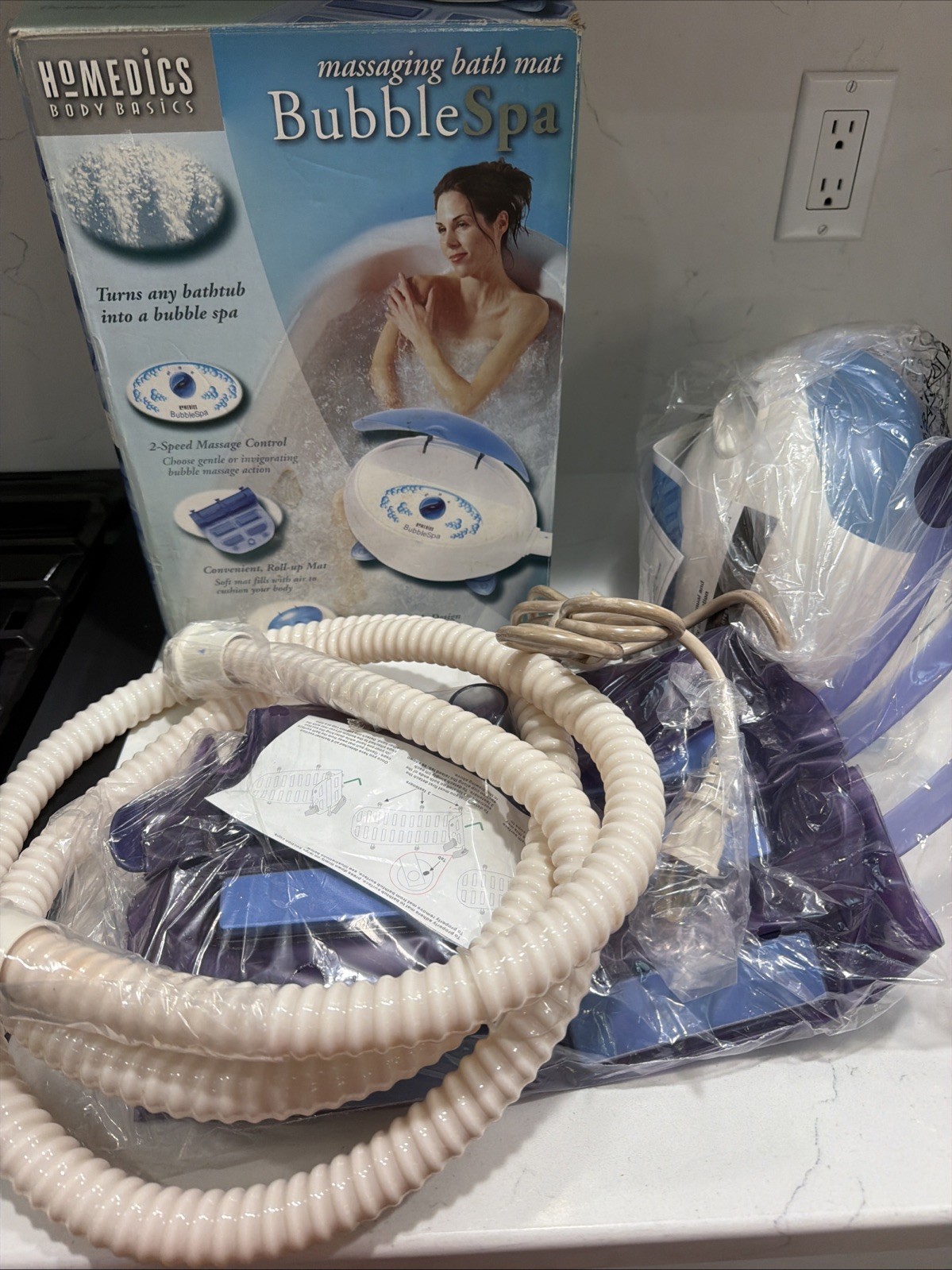 HOMEDICS Bubble Spa Massage Mat Bath Tub Massager Bathtub BMAT-4 HOMEDICS Bubble Spa Massage Mat Bath Tub Massager Bathtub BMAT-4