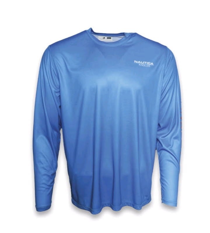 Nautica Angler Poly Performance Men\'s Long Sleeve Shirt - 2XL & 3XL - 4 COLORS