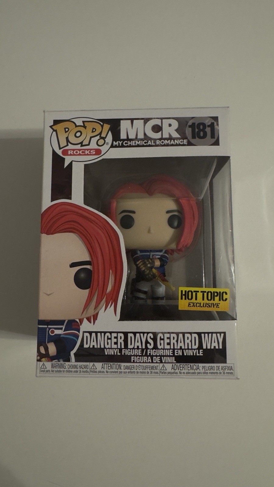 Funko Pop Danger Days Gerard Way My Chemical Romance #181 Hot Topic Exclusive