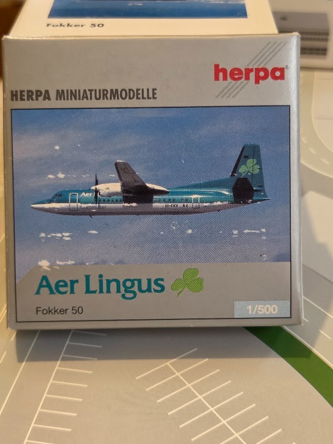 Herpa Wings AER LINGUS Fokker F-50 1:500
