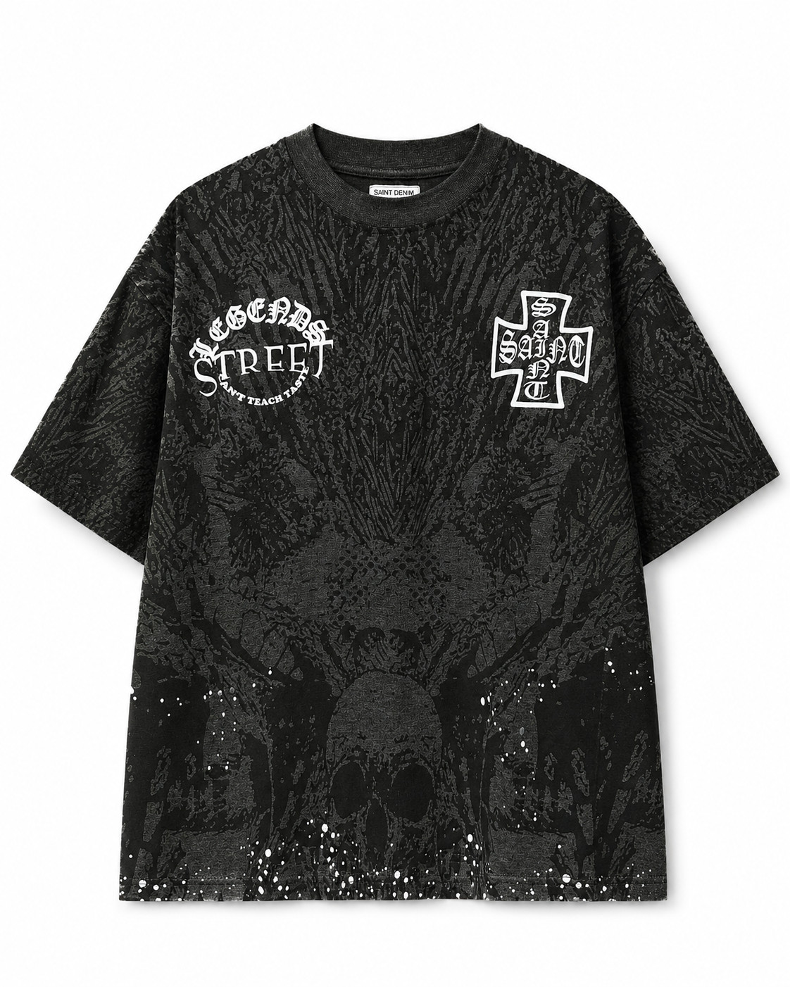 MEN\'S RISING DEAD S/SLV TEE - CHARCOAL