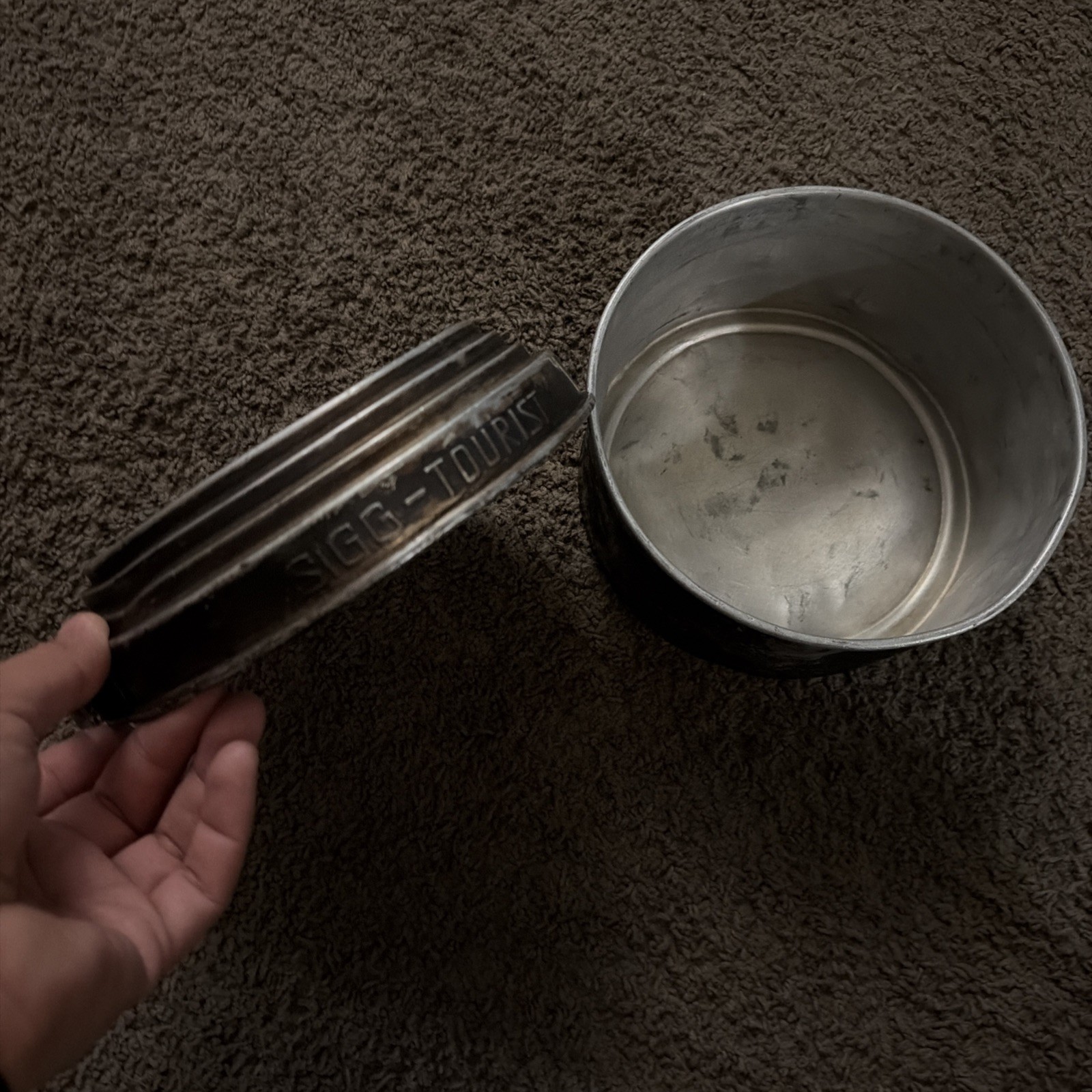 Vintage SIGG Tourist Aluminum Cook Set Swiss Backpacking Camping No Strap Dent Vintage SIGG Tourist Aluminum Cook Set Swiss Backpacking Camping No Strap Dent