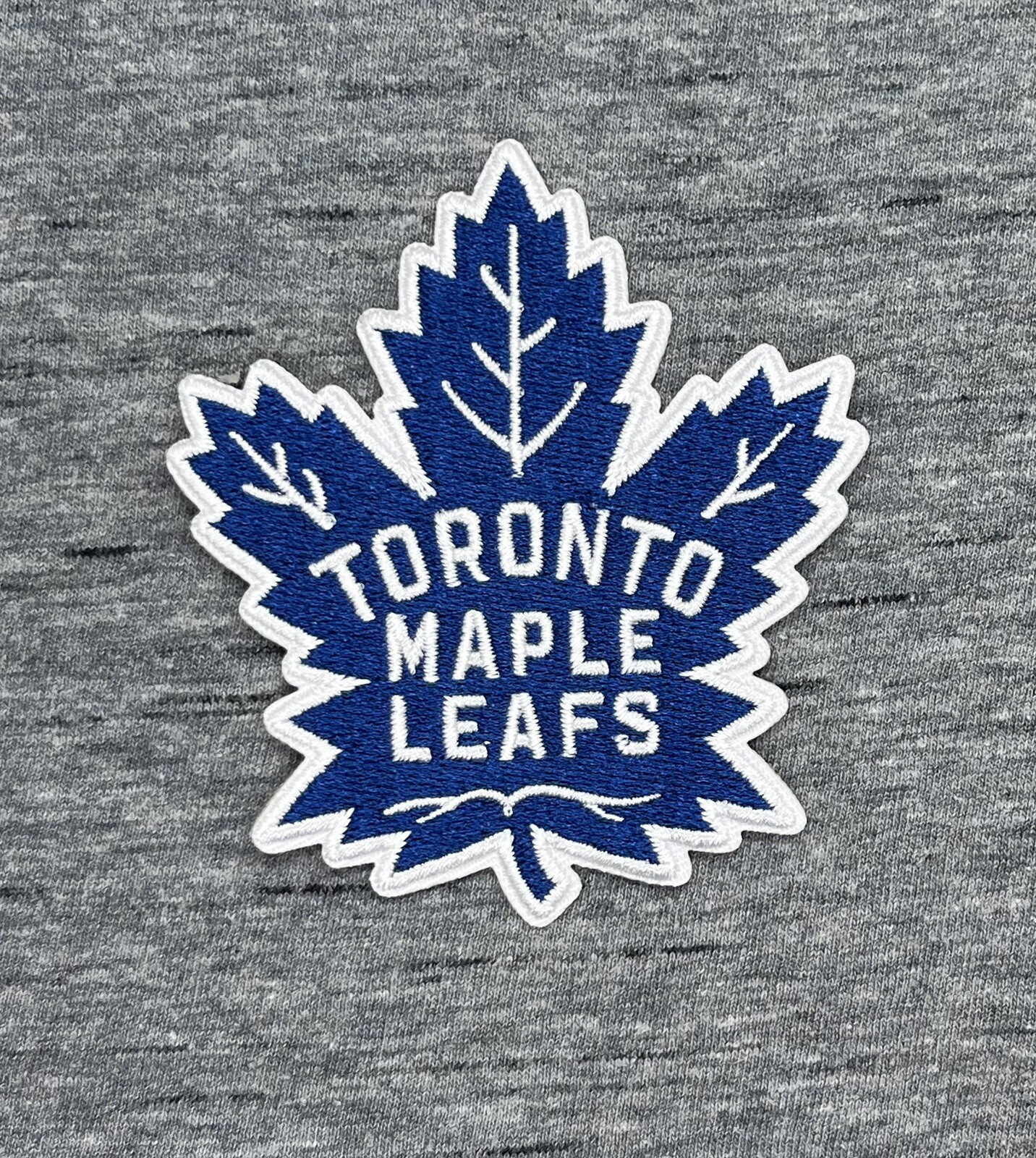 TORONTO MAPLE LEAFS EMBROIDERED IRON ON PATCH 3.00” X 2.75” 