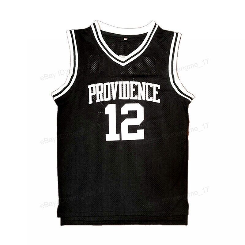 Custom Shammgod #12 Men\'s Basketball Jersey Stitiched Size S-3XL Black White