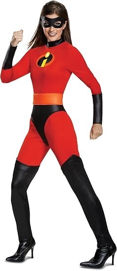 Disguise The Incredibles Mrs. Incredible Classic Costume for Women ,Size M(8-10) Disguise The Incredibles Mrs. Incredible Classic Costume for Women ,Size M(8-10)