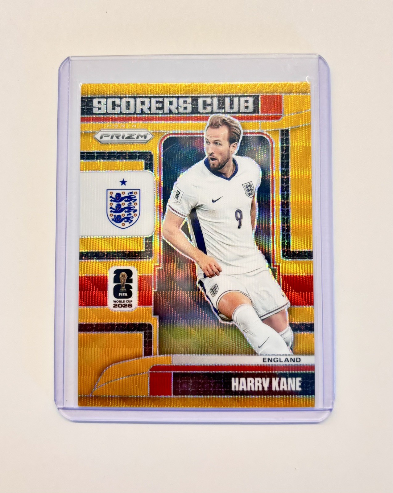2026 Panini Prizm World Cup Harry Kane Scorers Club Gold /10  JERSEY MATCH #