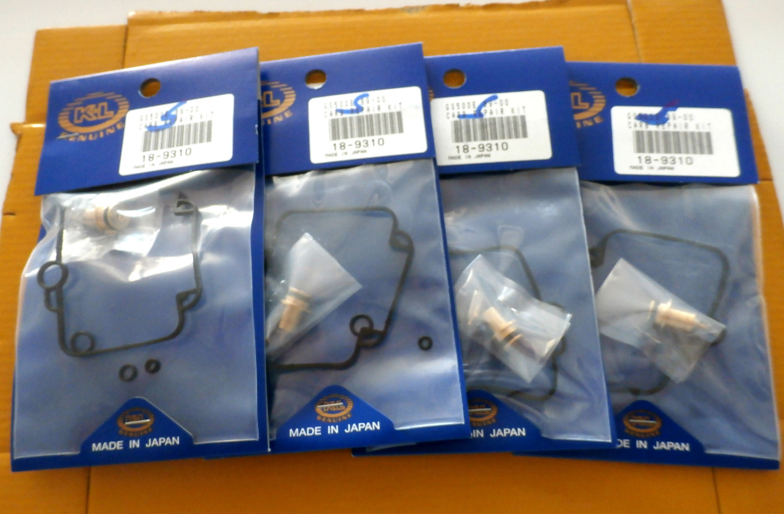 4 NEW SUZUKI GSX1100 91-93 SHAFT CARB REPAIR KITS K&L 18-9310 MADE IN JAPAN