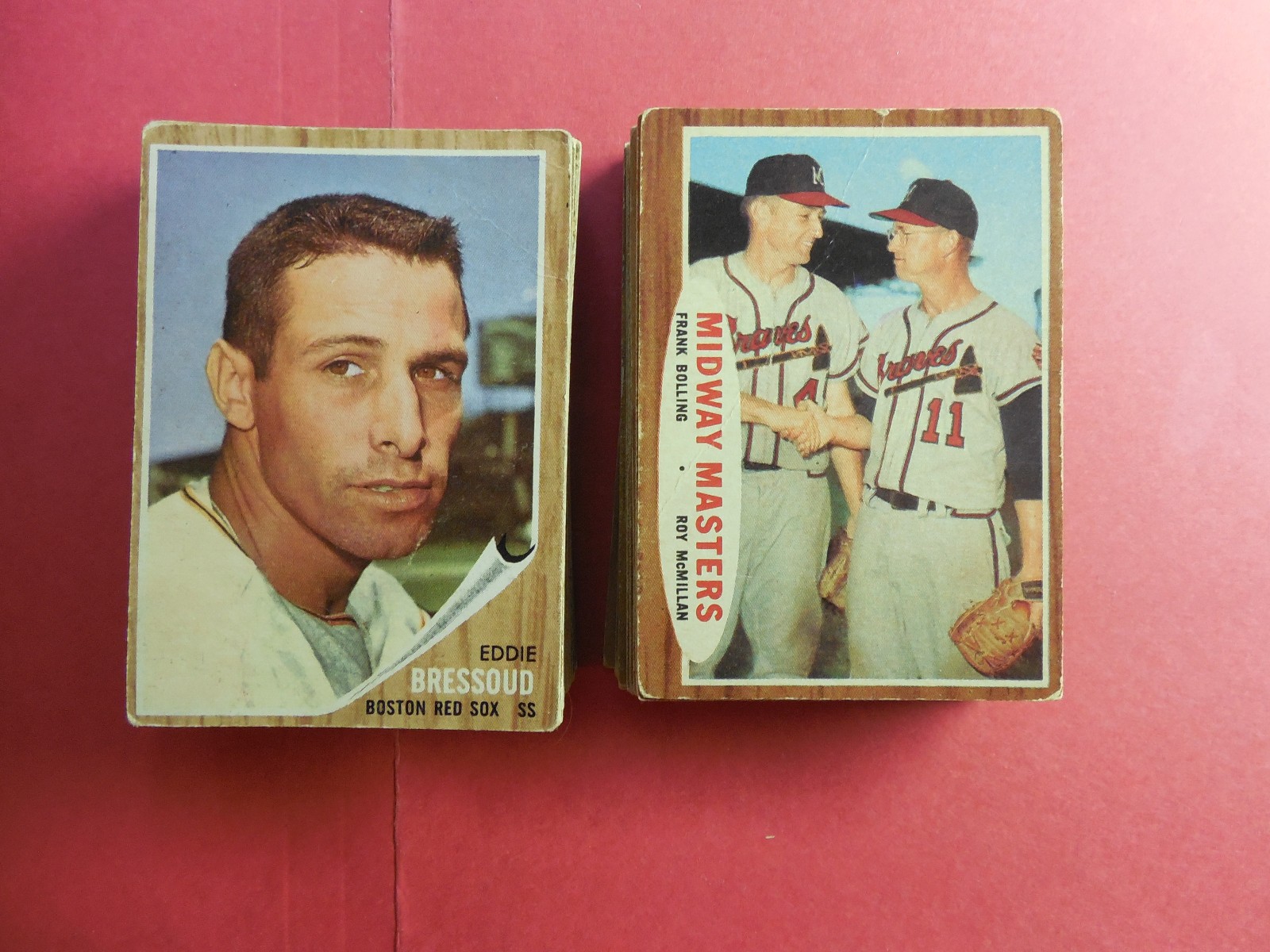 1962 TOPPS BASEBALL CARD LOT OF 78 CARDS-GOOD-VERY GOOD