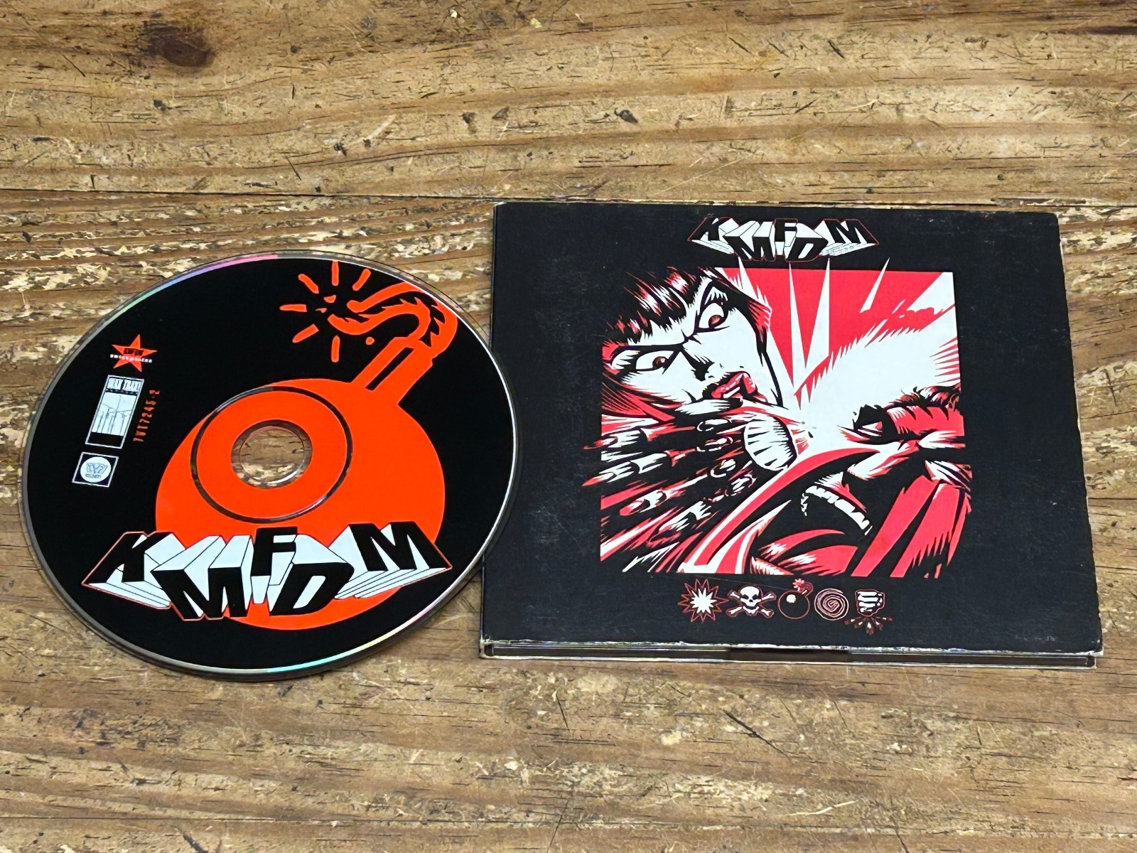 KMFDM - Symbols CD. Rare & OOP 1997 on Wax Trax Records digipak case edition.