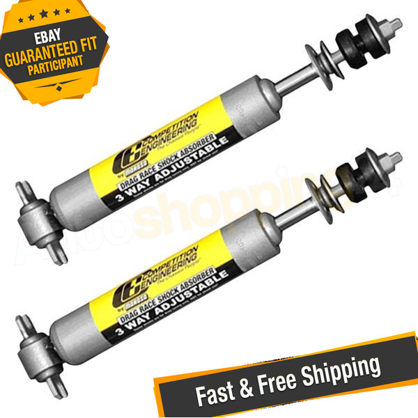 Competition Engineering C2610 3-Way Adjustable Front Drag Shock Set