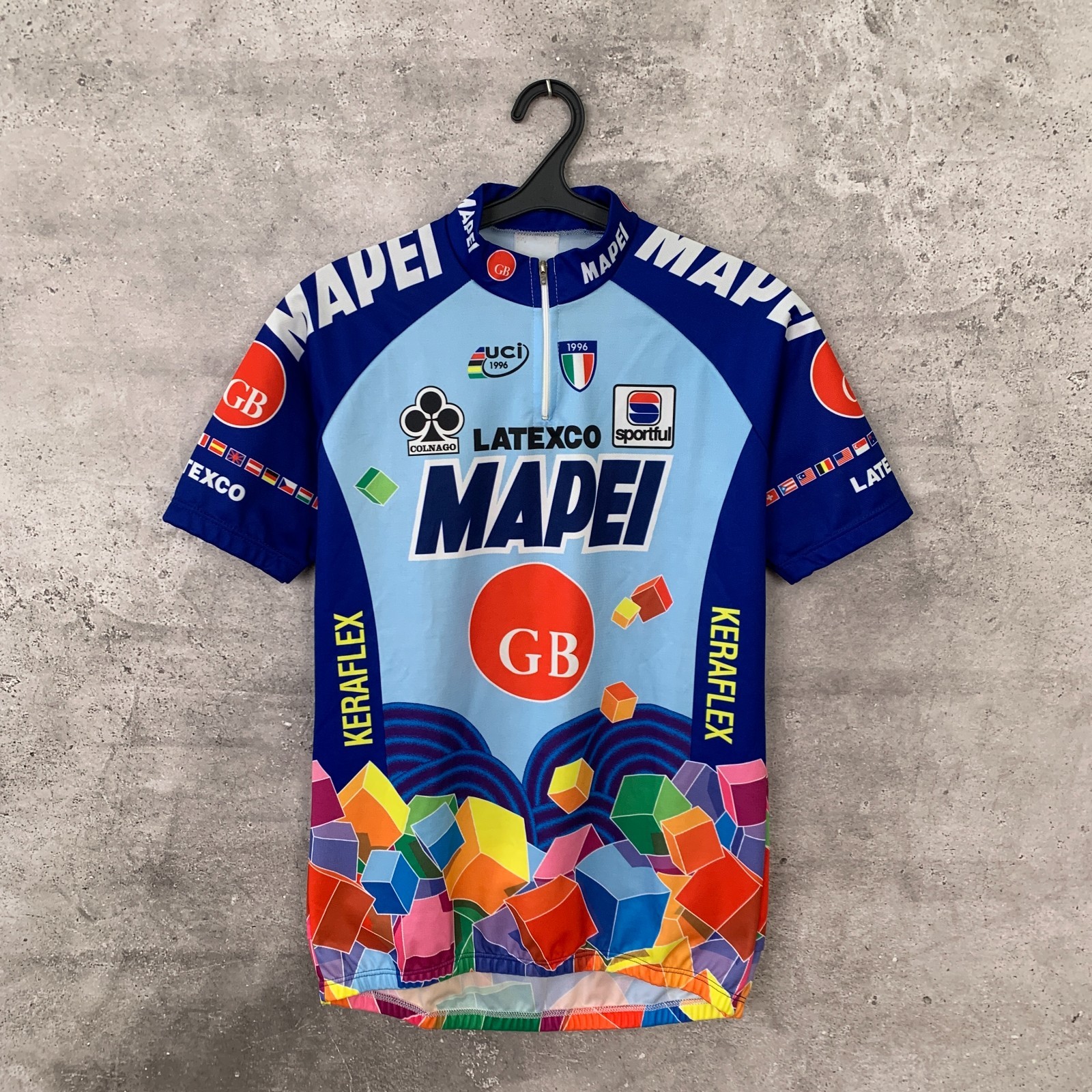 MAPEI COLNAGO SPORTFUL CYCLING SHIRT BIKER JERSEY SIZE M