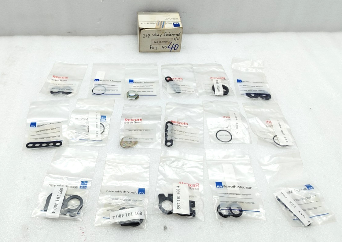 REXROTH 5631020002 3/2 WAY VALVE REPAIR KIT NEW FAST SHIPPING
