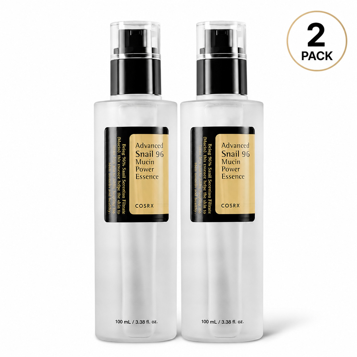 2 PACK NEW COSRX Snail Mucin 96% Repairing Serum Hydrating Serum Dull Skin