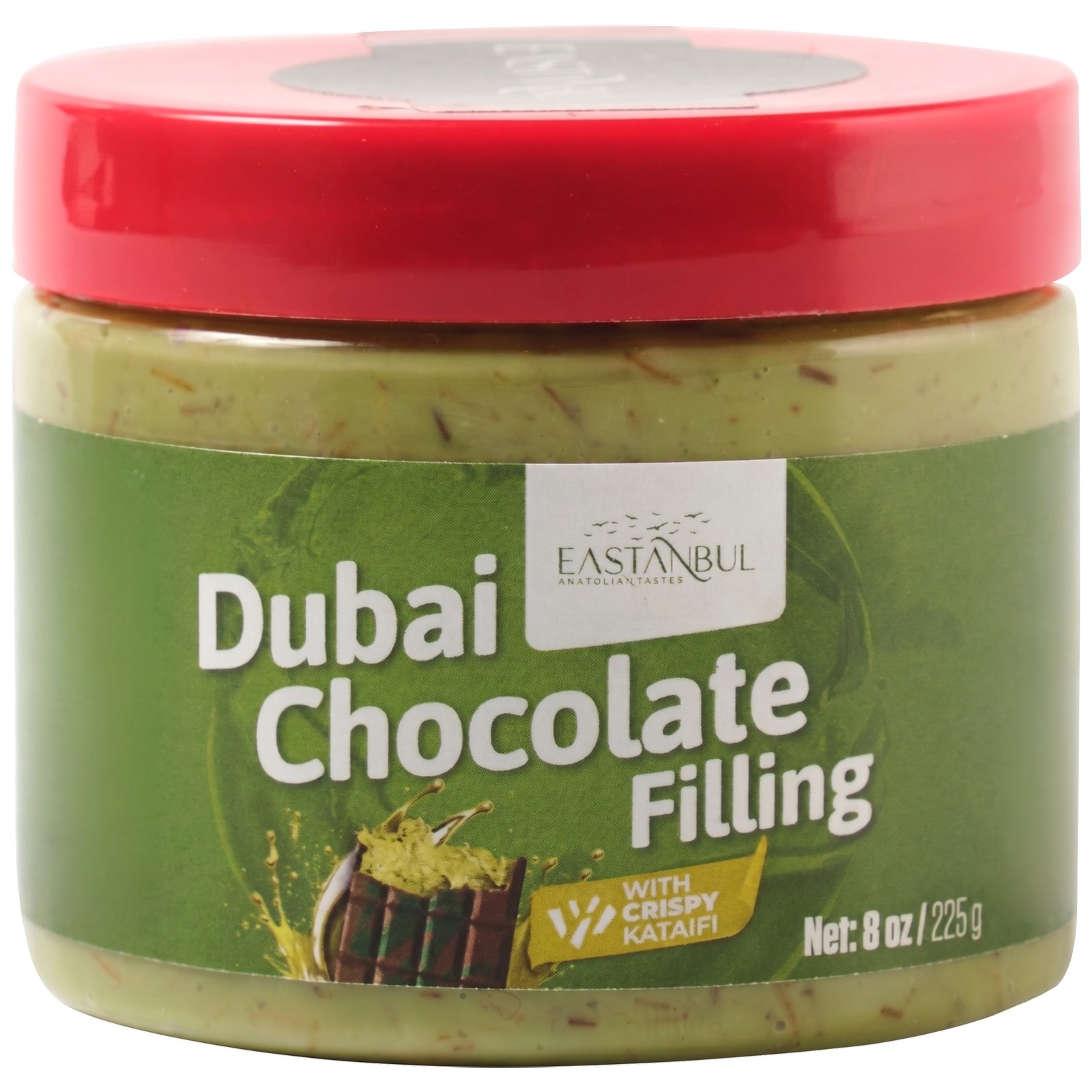 Eastanbul Dubai Chocolate Filling, Pistachio Cream with Kataifi, 8oz