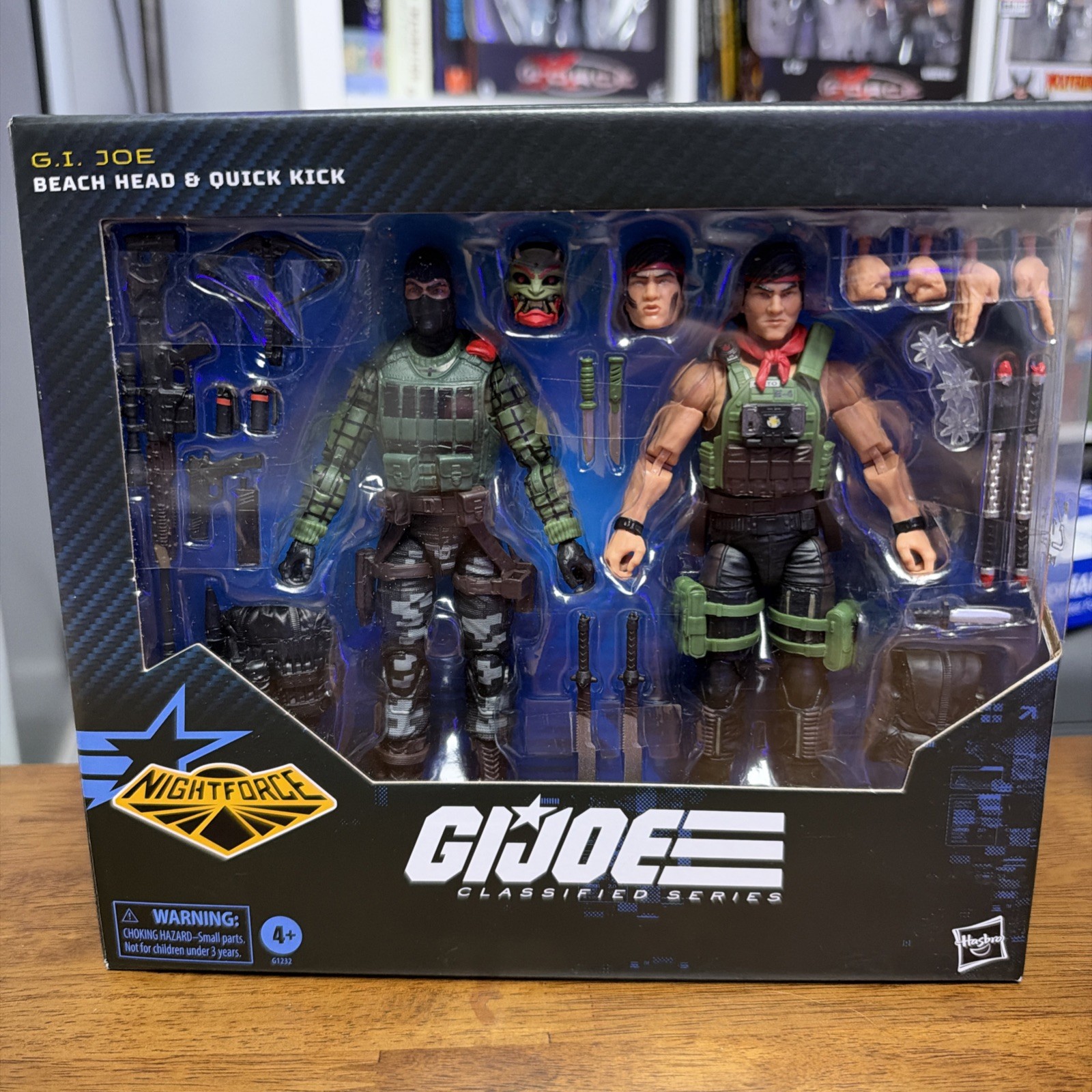 Hasbro G.I. Joe Classified Night Force Beach Head & Quick Kick 6\