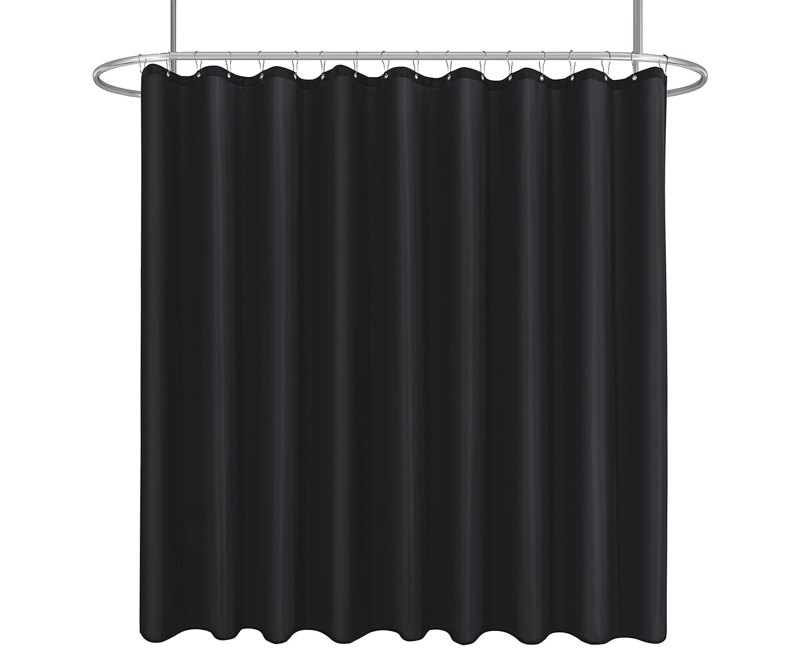 Water Resistant Fabric Shower Curtain Liner Weighted Hem Rustproof Grommets