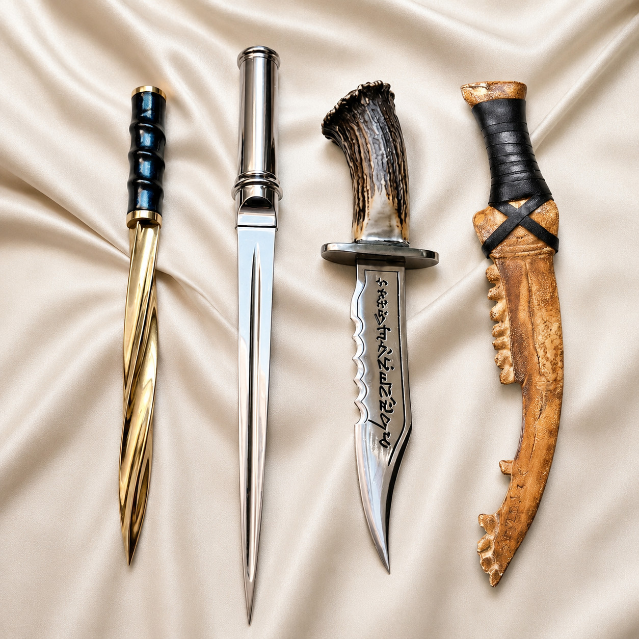 Supernatural Prop Replica Knife Set Ruby Demon Angel Archangel First Blade