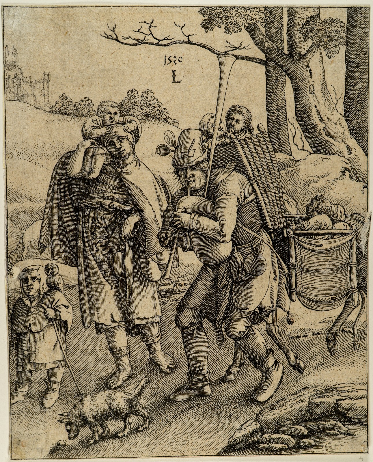 LUCAS VAN LEYDEN Leiden, The Beggars (Eulenspiegel).