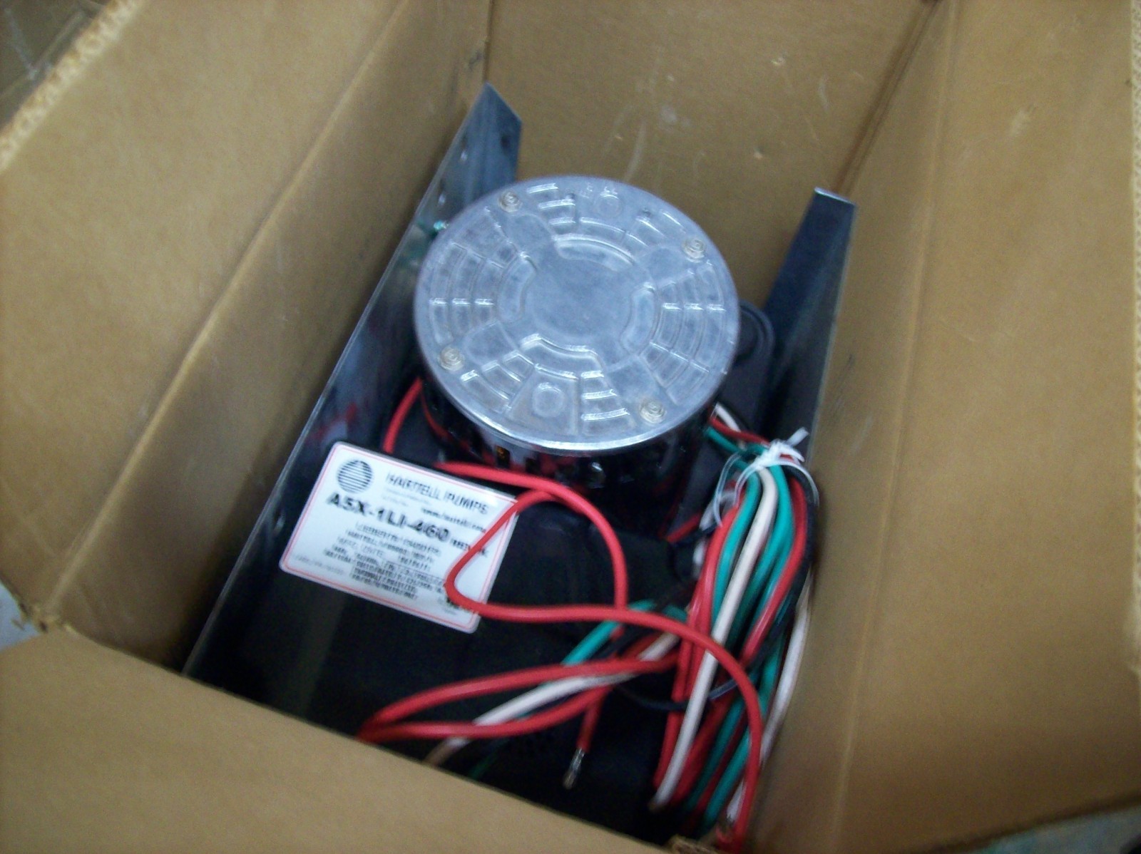 Hartell OEM Condensate Pump A5X-1LI-460V / Liebert 134001P3 (in Emerson box) Hartell OEM Condensate Pump A5X-1LI-460V / Liebert 134001P3 (in Emerson box)