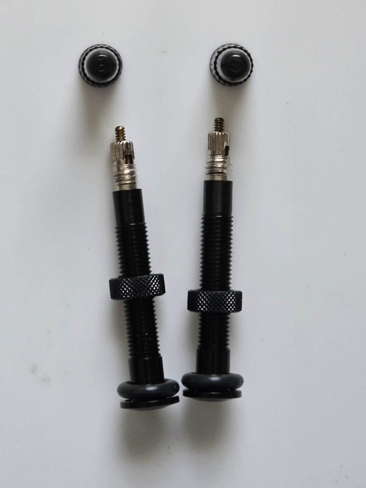 Specialized Roval Tubless Valve Stems Black Alloy 40mm Pair