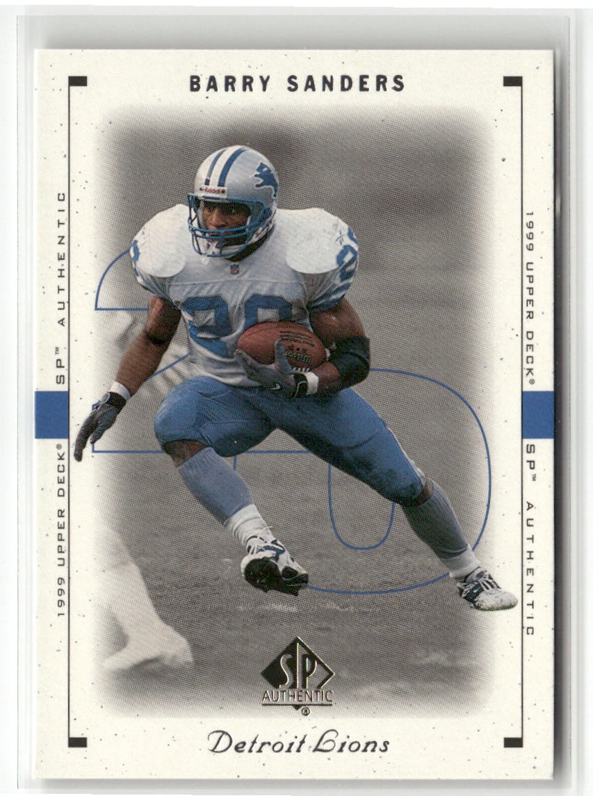 1999 SP AUTHENTIC #28 BARRY SANDERS DETROIT LIONS