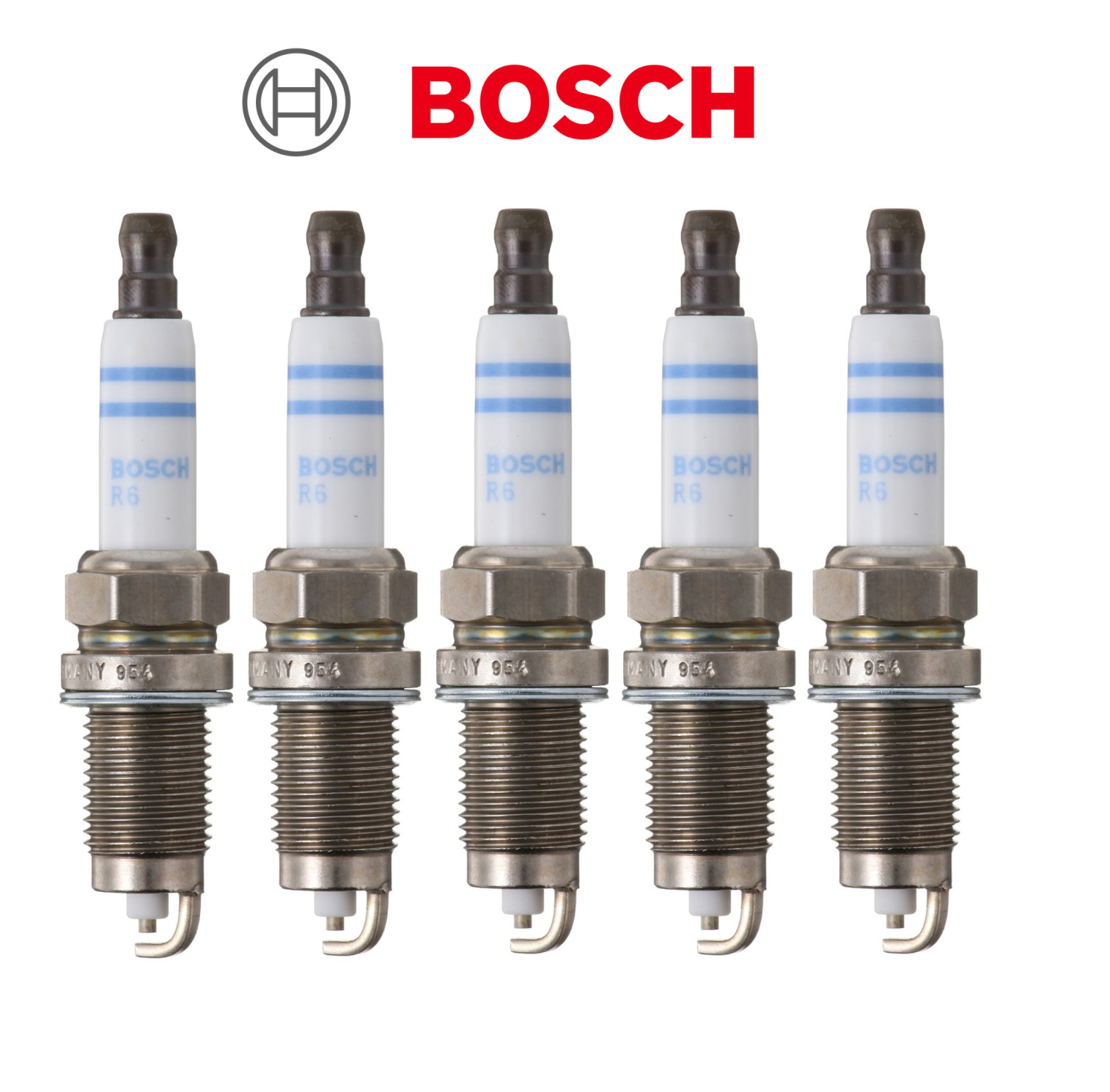 OEM Spark Plug Super Plus Bosch for Volkswagen Golf Jetta Beetle 2.0L 2.5L (5pc)