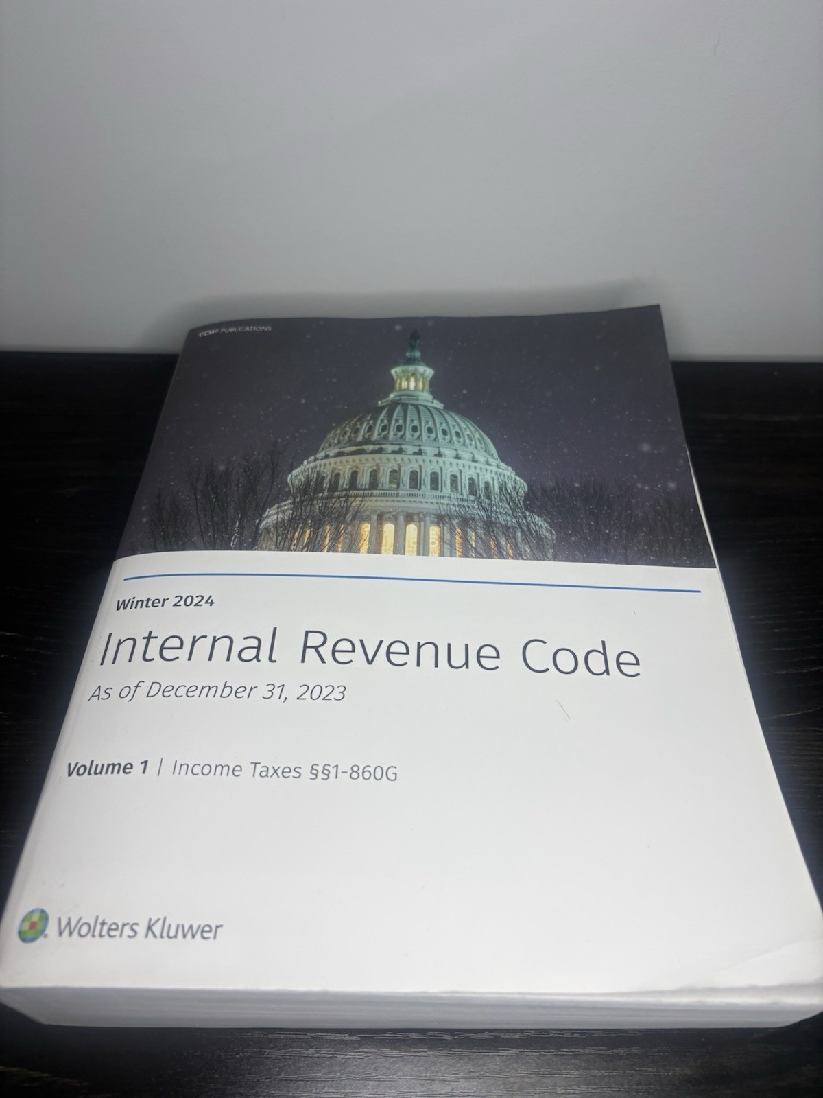 Internal Revenue Code (Winter 2024) Volume 1, Wolters Kluwer