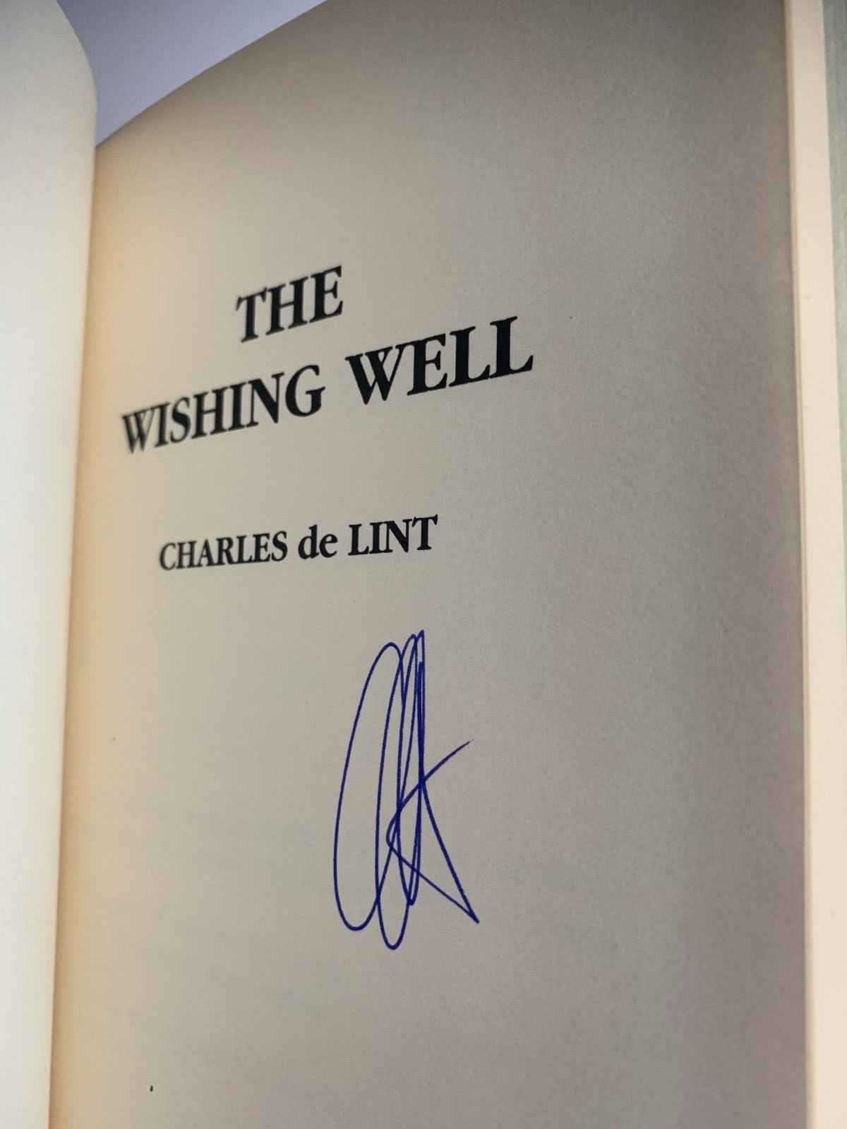 Charles de Lint | The Wishing Well } 1st, ltd, signed deluxe leather