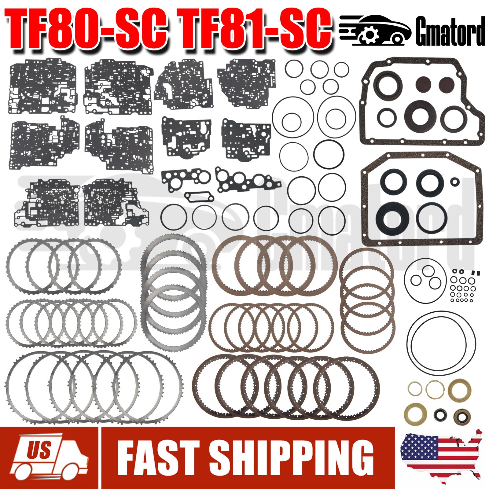 TF80-SC TF81-SC Transmission Master Overhaul Rebuild Kit For Volvo V60 S80 Ford