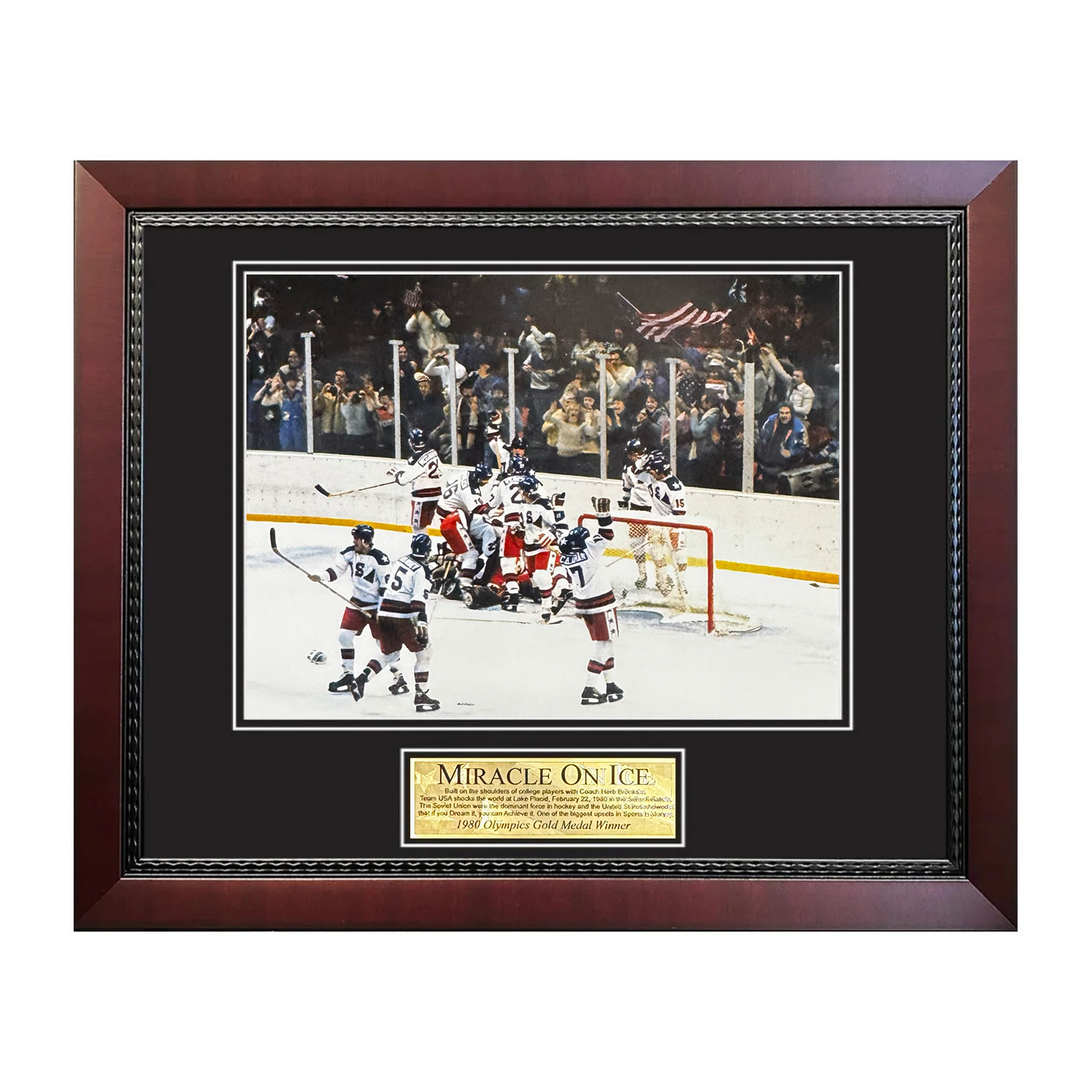 Miracle On Ice 1980 USA Hockey Unsigned Photograph Framed to 16x20 Miracle On Ice 1980 USA Hockey Unsigned Photograph Framed to 16x20