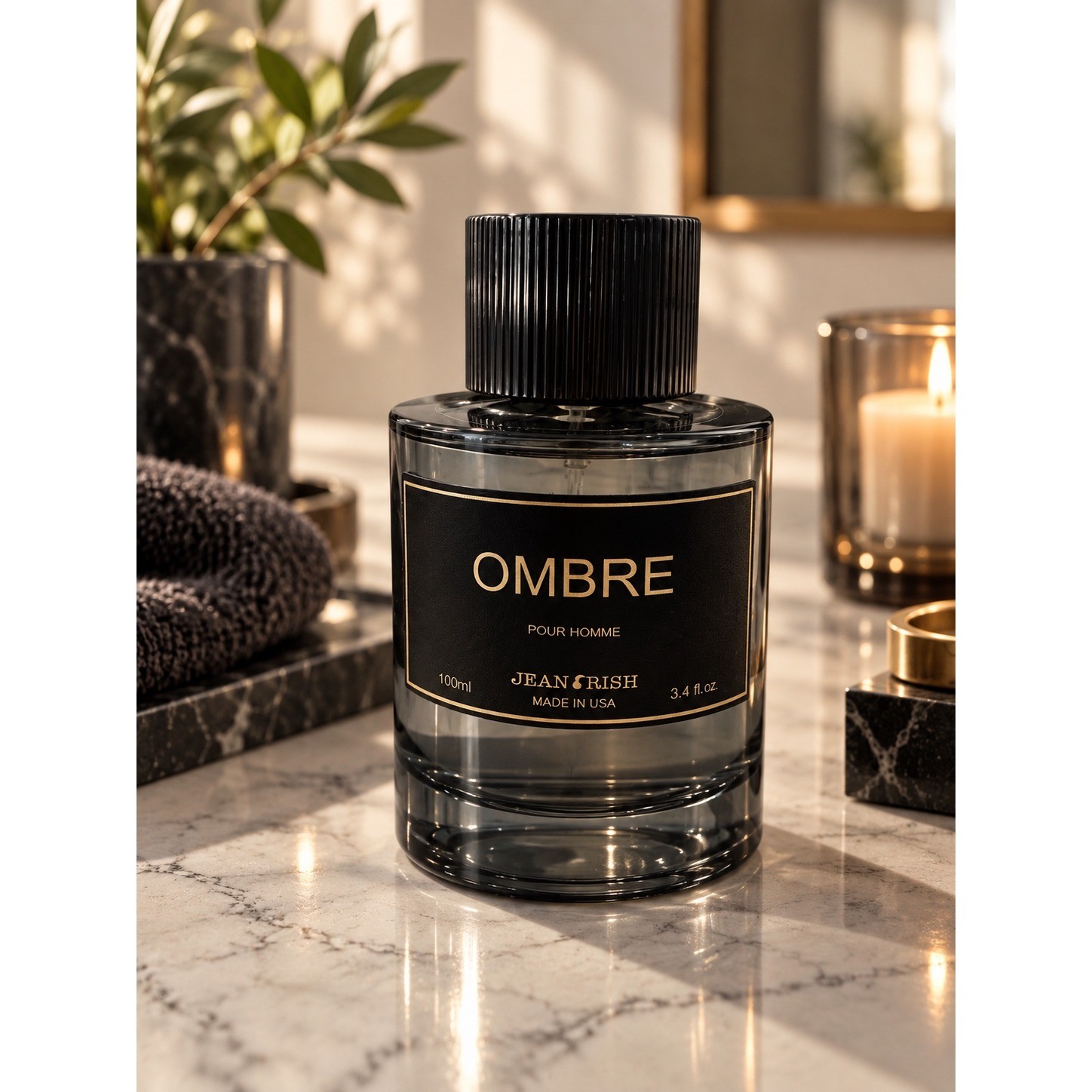 Jean Rish Ombre Pour Homme Cologne for Men 3.4 oz 100ml EDP Spray Made in USA Jean Rish Ombre Pour Homme Cologne for Men 3.4 oz 100ml EDP Spray Made in USA