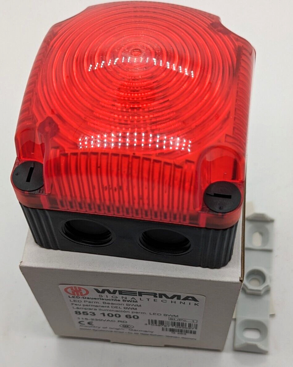 Werma 853.100.60 LED continuous light BWM 115-230VAC RD NEW original packaging