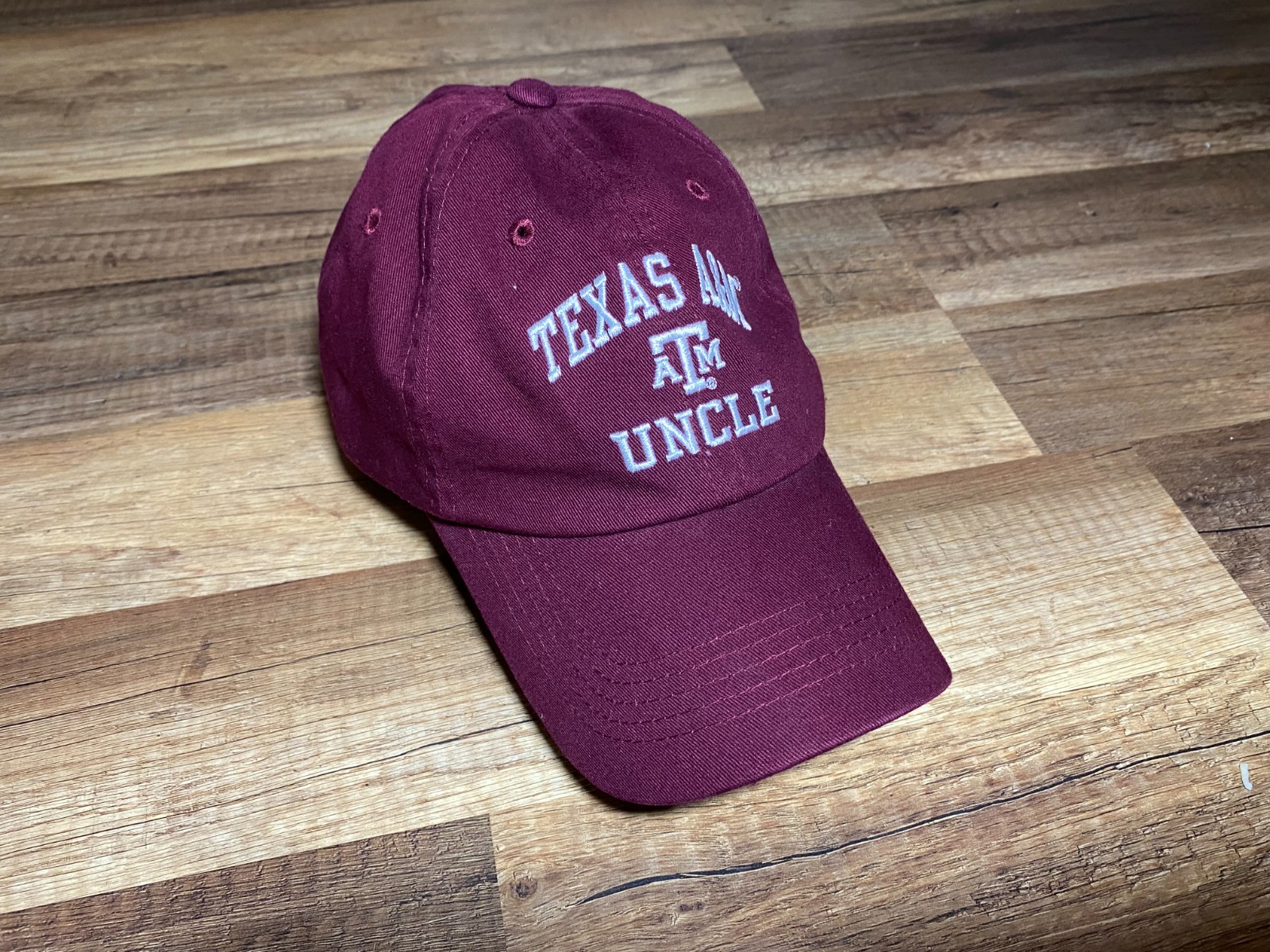 Vintage Texas A&M Aggies “UNCLE” Maroon Baseball Cap Hat NCAA Embroidered
