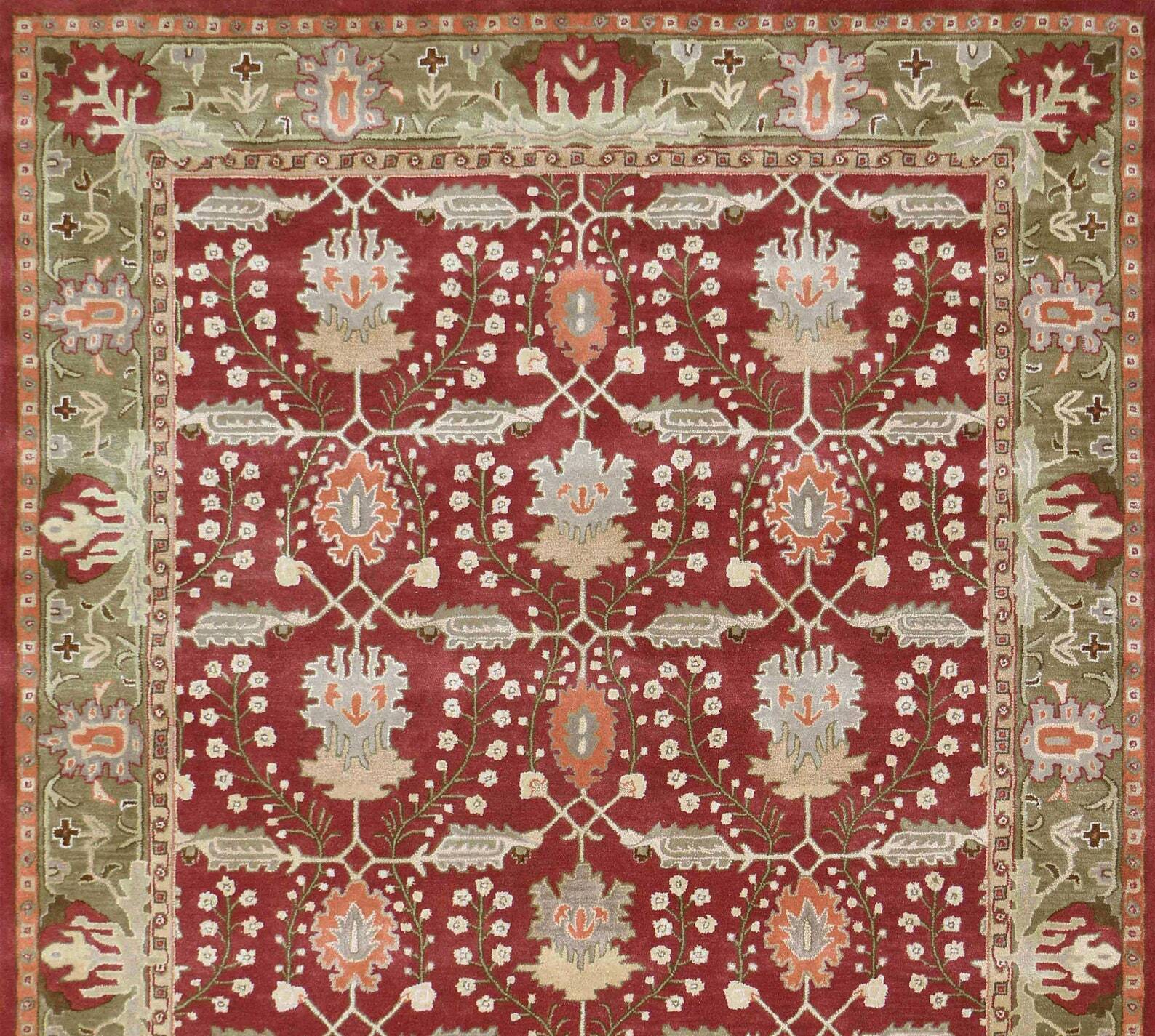 Franklin PB Traditional Oriental Handmade Tufted 100% Wool Area Rugs & Carpets