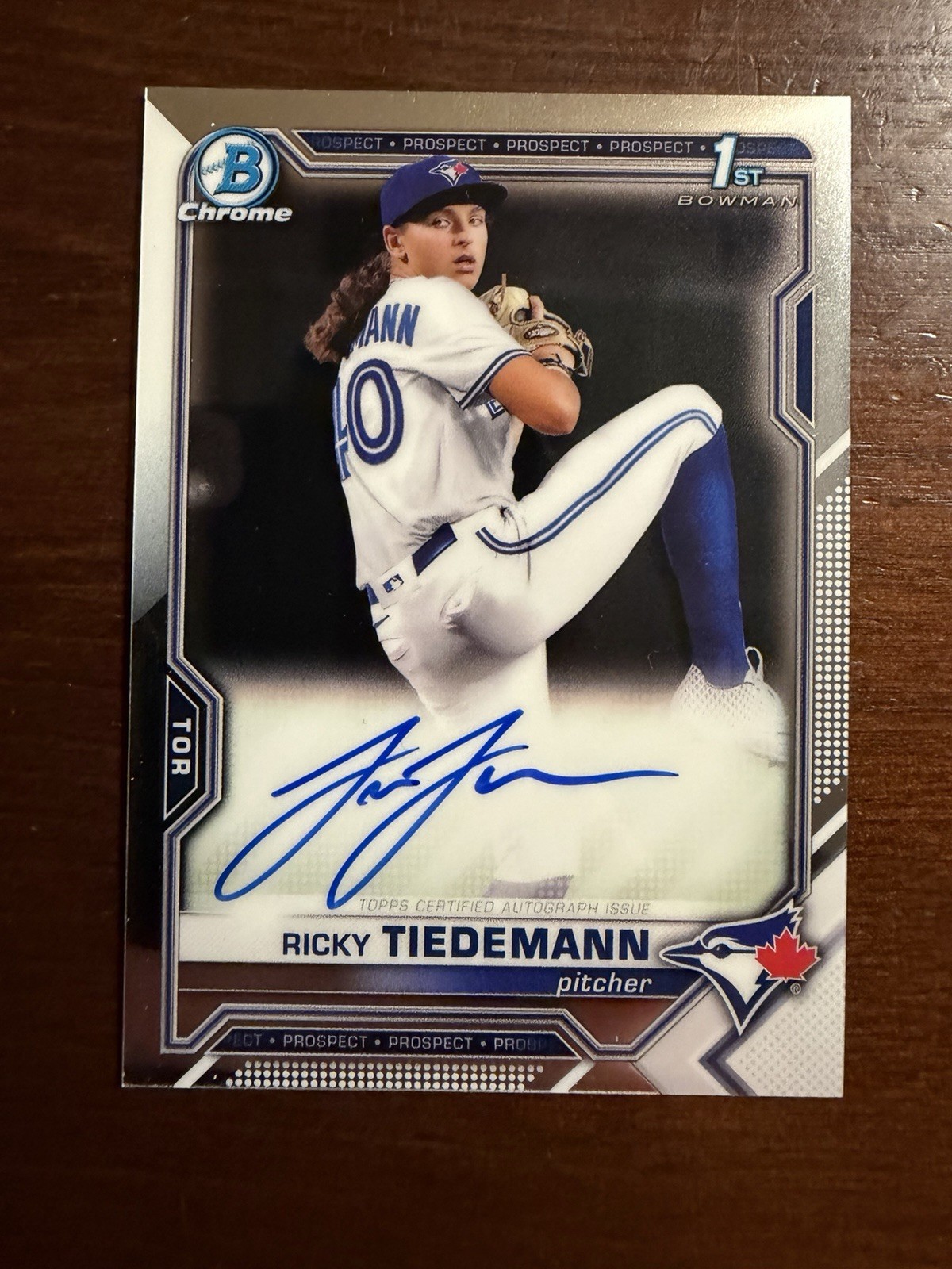 RICKY TIEDEMANN 2021 Bowman Draft Chrome Draft Pick Auto QTY RICKY TIEDEMANN 2021 Bowman Draft Chrome Draft Pick Auto QTY