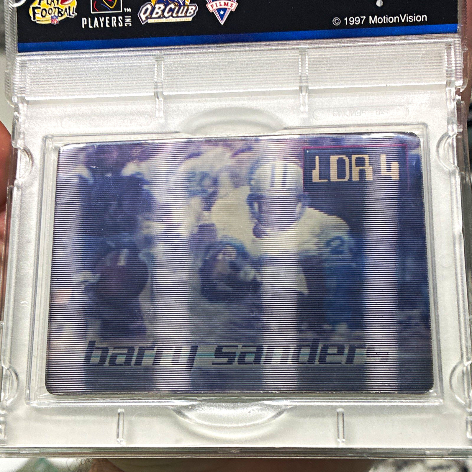 MotionVision 1997 Digital Replays II Insert Barry Sanders Lions Football NFL