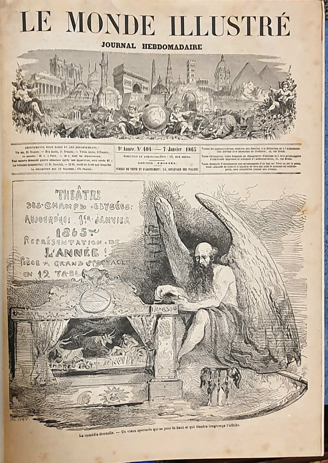 1865 Le Monde Illustrè French Illustrated Magazine Antique Book 1865 Le Monde Illustrè French Illustrated Magazine Antique Book