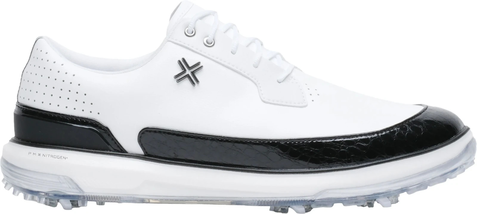 NEW PAYNTR Moving Day SC RS Gator Spiked Golf Shoes White/Black Men\'s Size 10.5M